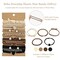 Wrapables Boho Hair Tie Bracelets for Women, No Damage Elastic Hair Bands, Hair Accessories for Thick and Thin Ponytails (20pcs), Pearls Neutral